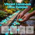 thumbnail image 6 of Colorful Glow-in-the-Dark Garden Stones, 2026 New Glow in The Dark Rocks Outdoor, Solar Rocks for Landscaping, Outdoor Landscaping Decor Glowing Stones Fish Tank Aquarium Decorations (100, Blue), 6 of 9