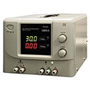 DC Power Supply, Two Outputs, 0-30V, 0-3A/5V Fixed @3A