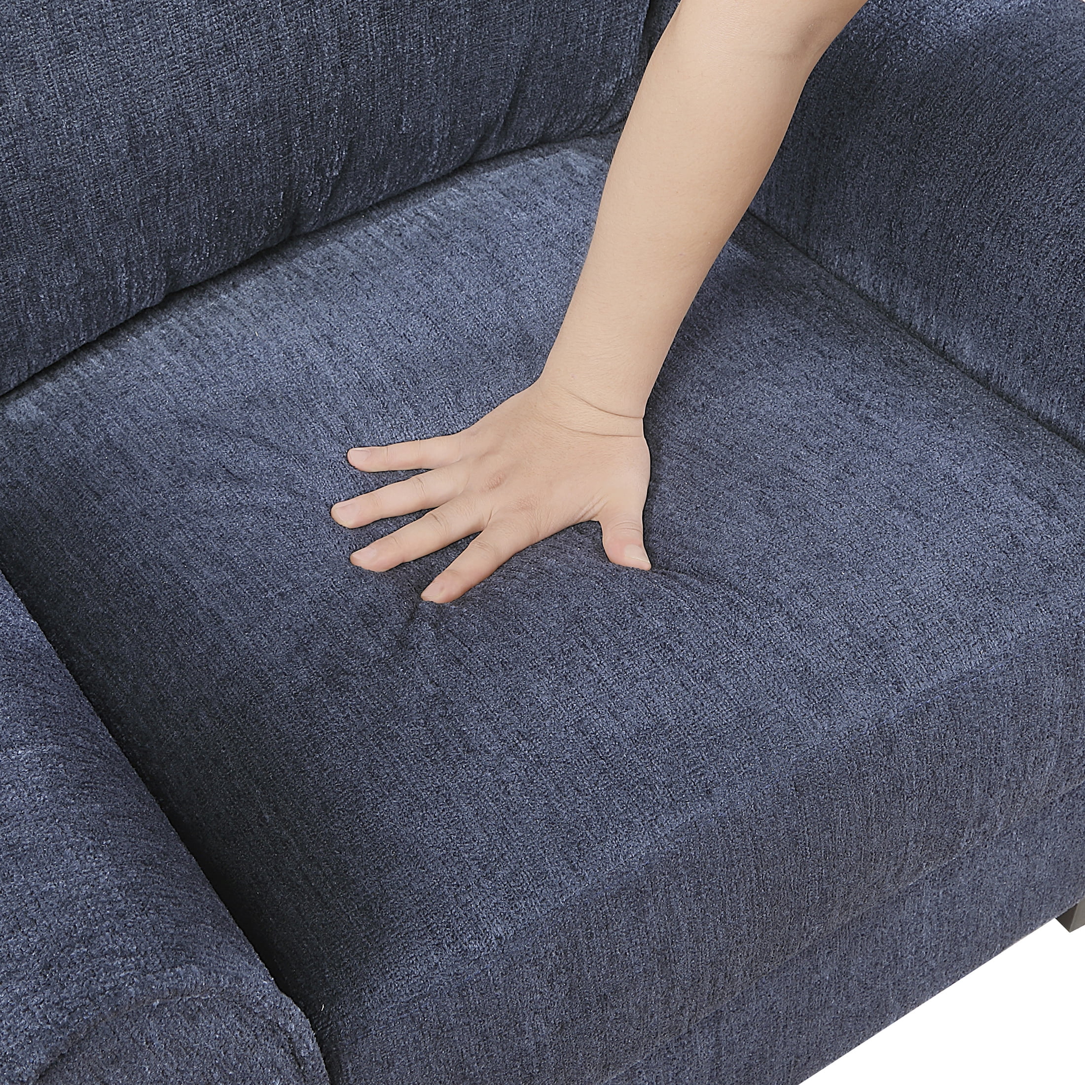 OakvillePark Sevoria Chenille Accent Chair, Blue