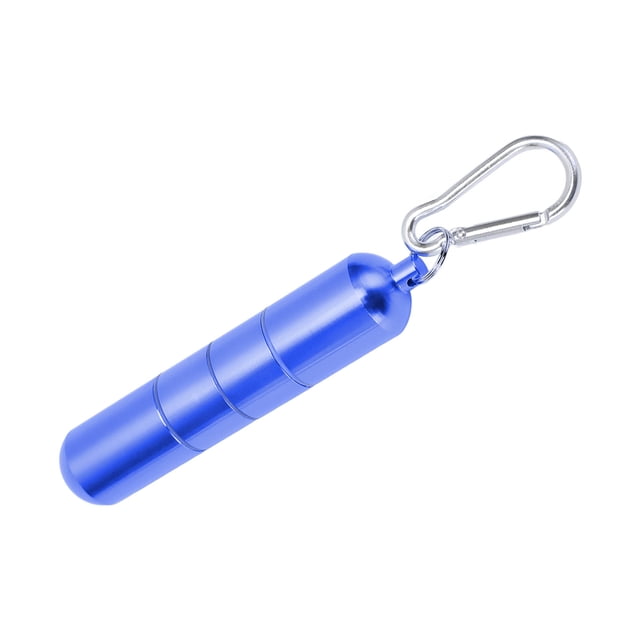 Keychain Holder, Aluminum Alloy Small Capacity Case Portable Tube for 10pcs 5.5mm Fine