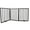 Brown, variant on AmeriHome WFPGB3 54 in. Freestanding 3-Panel Folding Wood Pet Gate - Brown