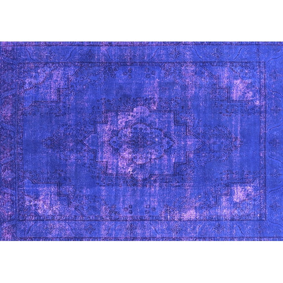 Ahgly Company Indoor Rectangle Persian Purple Bohemian Area Rugs, 2' x 3'