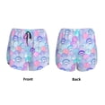thumbnail image 3 of KLL Watercolor Sea Shells 1 Pattern Shorts Women,Athletic Shorts High Waisted Running Shorts Pocket Sporty Short Gym Elastic Workout Shorts-X-Large, 3 of 7