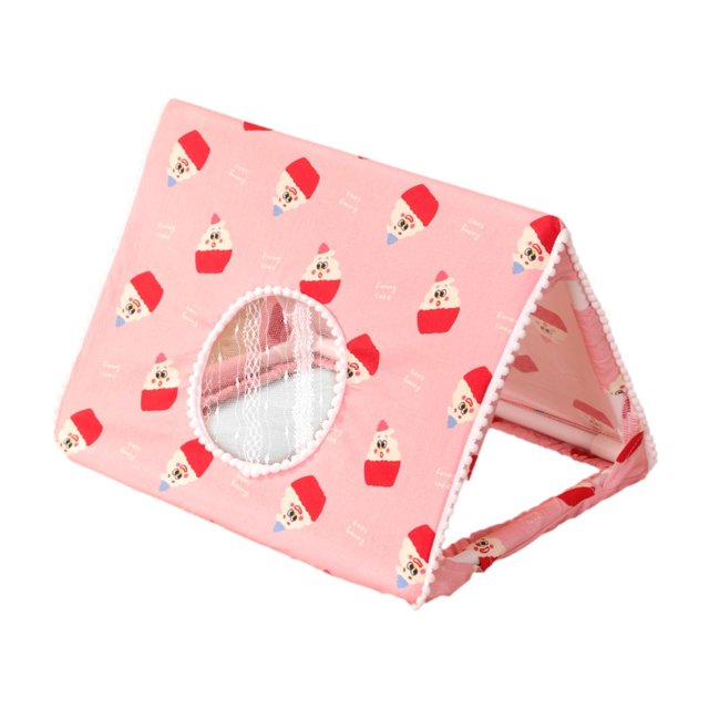 Cama escondite para conejillos de indias, cama para animales pequeños, cálida y acogedora, nido antideslizante, tienda de campaña para dormir, jugar Túnel con cojín