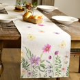 thumbnail image 3 of Summer Decorations Floral Table Runner 13x72 Inches Seasonal Holiday Spring Flower Decor Farmhouse Indoor Vintage Theme Gathering Dinner Party AT273, 3 of 6