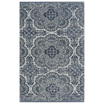 RugSmith Blue Medallion Anti-Fatigue Kitchen Mat, 20" x 36"