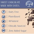 thumbnail image 3 of Bon Appesweet Date Sweetened Chocolate Bar - Better than Milk Chocolate | 2.2 Ounce (Pack of 5) | Organic, Zero Added Sugar, 54% Cacao, Plant Based, Dairy Free, and Guilt Free!, 3 of 6