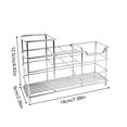 thumbnail image 3 of Wire Shelving, Ongmies Small Toothbrush Holder for Bathroom Multi Slot Stainless Steel Bathroom Accessory Organizer, Rack, A Toothbrush Holder, 3 of 4