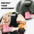 thumbnail image 4 of Pofeuu Cartoon Chicken Print 2 Pack PU Leather Kick Mat Back Seat Protector, Universal Car Seat Back Organizer, Waterproof Backseat Protector For Most Car, 4 of 8
