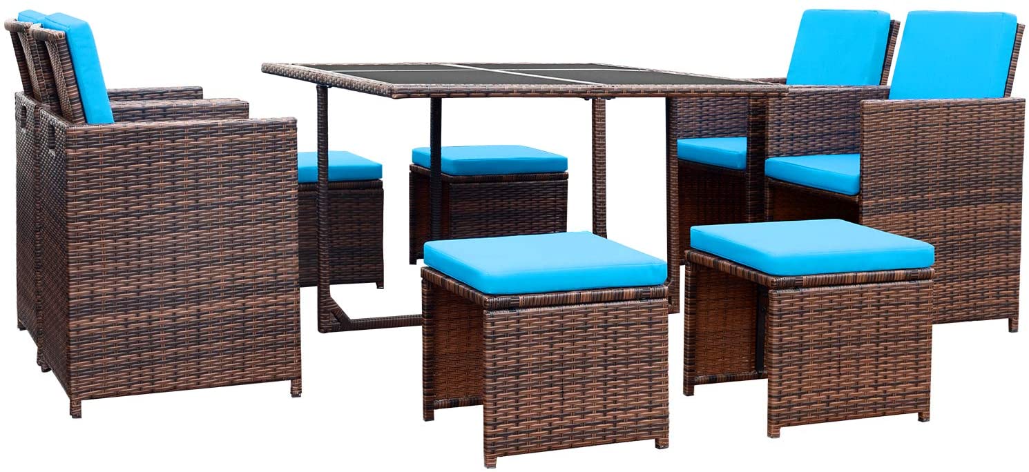 devoko 9 piece patio set