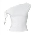 thumbnail image 3 of Tops Cortos con Hombros Descubiertos y Doble Forro para Mujer 2025, Tops Asimétricos Sin Mangas Y2K para Salir S, 3 of 10