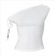 thumbnail image 3 of Tops Cortos con Hombros Descubiertos y Doble Forro para Mujer 2025, Tops Asimétricos Sin Mangas Y2K para Salir S, 3 of 10