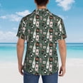 thumbnail image 4 of Bingfone Men's Short Sleeve Button Down Shirts Hawaiian Halloween Potions Printed Beach Shirt, 4 of 7