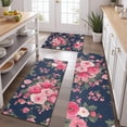 thumbnail image 2 of Pioneer Flower Floral Print Pattern Kitchen Rugs Sets Of 3,Kitchen Runner Rugs Non Skid Washable,Decorative Kitchen Floor Mats for Kitchen,Sink,Laundry,17"x30"+ 17"x47" + 17"x59", 2 of 6