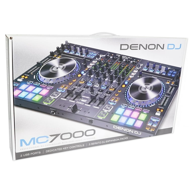 DENON MC7000 4-Channel Digital Mixer, Serato DJ Controller Audio