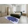 thumbnail image 4 of Ahgly Company Indoor Rectangle Patterned Blue Whale Blue Area Rugs, 8' x 12', 4 of 6
