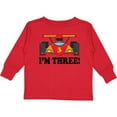 thumbnail image 3 of Inktastic Race Car 3rd Birthday Boys Long Sleeve Toddler T-Shirt, 3 of 5