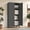 61" Black, variant on AISWORD 61" Tall Metal Storage Cabinet with Adjustable Shelves, 2 Doors Steel Cabinet for Office, Garage, Utility Room, Kitchen Storage, White