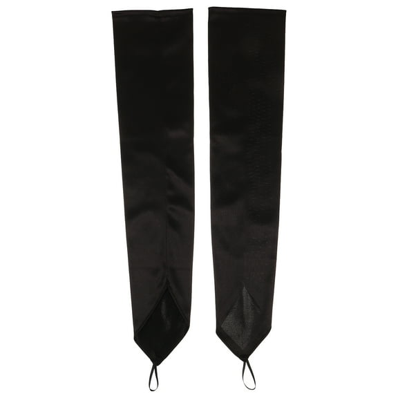 STOBOK Long Satin Gloves Black Gloves 1 Pair Vintage Style for Wedding Events