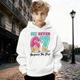 thumbnail image 2 of WAYUTE Sweatshirts for Girls and Boys Tracksuit Warm 67 Pullover Hoodie Kids Casual Outfit Cute 6 7 Printed Sports Athletic Sweatshirt Outfits, 2 of 6