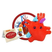 GIANTmicrobes Heart Organ Plush - Adorably Realistic Plush Heart Organ Educational Biology Gift Perfect Way to Say "I Love You!" Educational, Medical Get Well Soon Gift Perfect for Post-Surgery