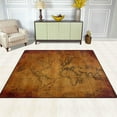 thumbnail image 3 of SKYSONIC Vintage World Map Area Rug 80"x58" Pet & Child Friendly Carpet ,Indoor Outdoor Soft Rug Washable Non Slip Comfortable Area Rug, 3 of 6