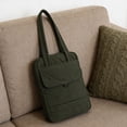 thumbnail image 4 of HCBY Sac Fourre-Tout Matelassé pour Ordinateur Portable pour Femmes, Sac d'Épaule Multifonction pour Ordinateur Portable, Fourre-Tout Rembourré de Protection pour Tablette, Sac à Main pour Ordinateur Portable en Nylon pour le Trajet, 4 of 5