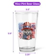 thumbnail image 5 of Patriotic British Shorthair Celebrates 4th of July 16oz Pint Beer Glass Mug Cat Lover Kitten Owner Gifts Beer Glasses Cup - 02009, 5 of 5