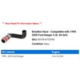thumbnail image 2 of Breather Hose - Compatible with 1998 - 2000 Ford Ranger 4.0L V6 GAS 1999, 2 of 2