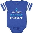 thumbnail image 3 of Inktastic My 1st Hanukkah Dreidels in Blue with Star of David Boys or Girls Baby Bodysuit, 3 of 5