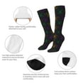 thumbnail image 3 of Balery Mardi Gras Carnival Calcetines novedosos Calcetines deportivos Calcetines hasta la rodilla Calcetines de algodón Calcetines originales y geniales, 3 of 6
