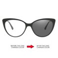 thumbnail image 3 of Gafas retro de ojo de gato con protección contra la luz azul, gafas de metal que cambian de color, gafas de cara simple a la moda que se pueden equipar con marco de gafas de ojo de gato para miopía, 3 of 5