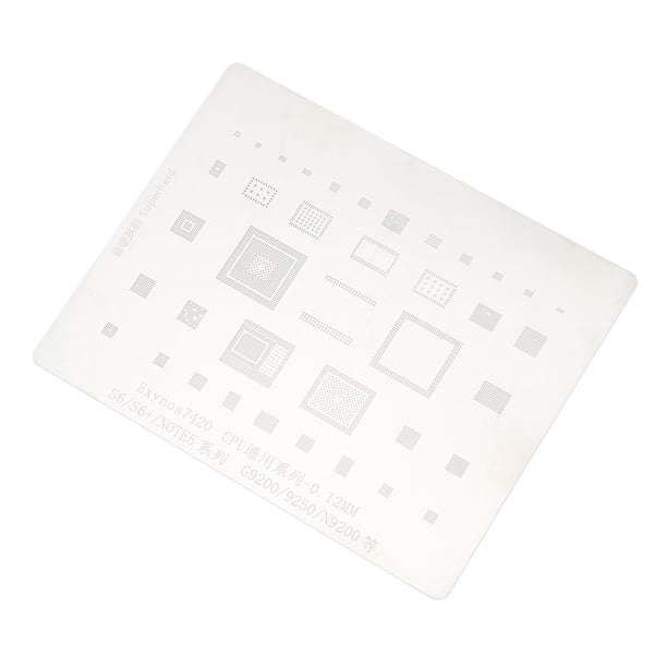 Plantilla de Reballing, Plantilla de Reballing de CPU Plantilla de Red de Reballing de Acero Inoxidable Diseño a Prueba de Futuro de Red de Reballing de Acero Inoxidable