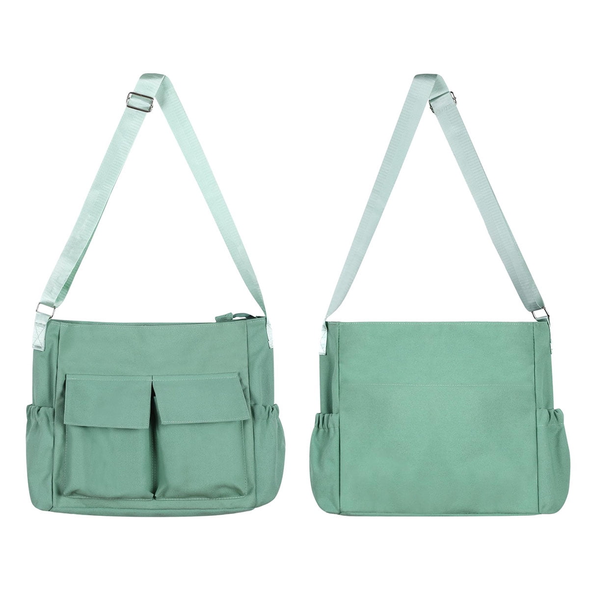 Canvas Messenger Bag Crossbody Shoulder Bag for Men Women Vintage
