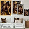 thumbnail image 4 of Designart Sensual Liquid Gold Woman V Framed Wall Art, 4 of 5