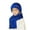 Blue, variant on Winter Kids Warm Hats Knitted Coif Hood Scarf Beanies for Autumn Winter 1-11 Years