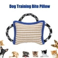 thumbnail image 3 of Juguete De Yute Fuerte Para Morder, Juguete Interactivo Resistente A Desgarros Con 3 Asas, Almohada De Juego Para Perros Grandes, 3 of 7