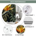 thumbnail image 6 of Tropical Plant Leaf Shower Curtain, Green Leaves Jungle Botanical Farmhouse Rustic Waterproof Polyester Durable Fabric Bathtub Curtains Set with 12 Hooks for Bathroom Decor, 72" X 72", 6 of 6