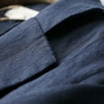 thumbnail image 6 of vigerkar Women's Casual One Button Linen Blazer Jackets Lapel 3/4 Sleeve Suit Blazer Navy, 4XL, 6 of 6