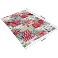 thumbnail image 4 of Pioneer Flower Blanket,Comfortable Soft Flannel Throw Blanket,All Season,Warm Lightweight Blankets for Sofa Bed Couch Living Room Chair,40"x50"(100x130cm), 4 of 4