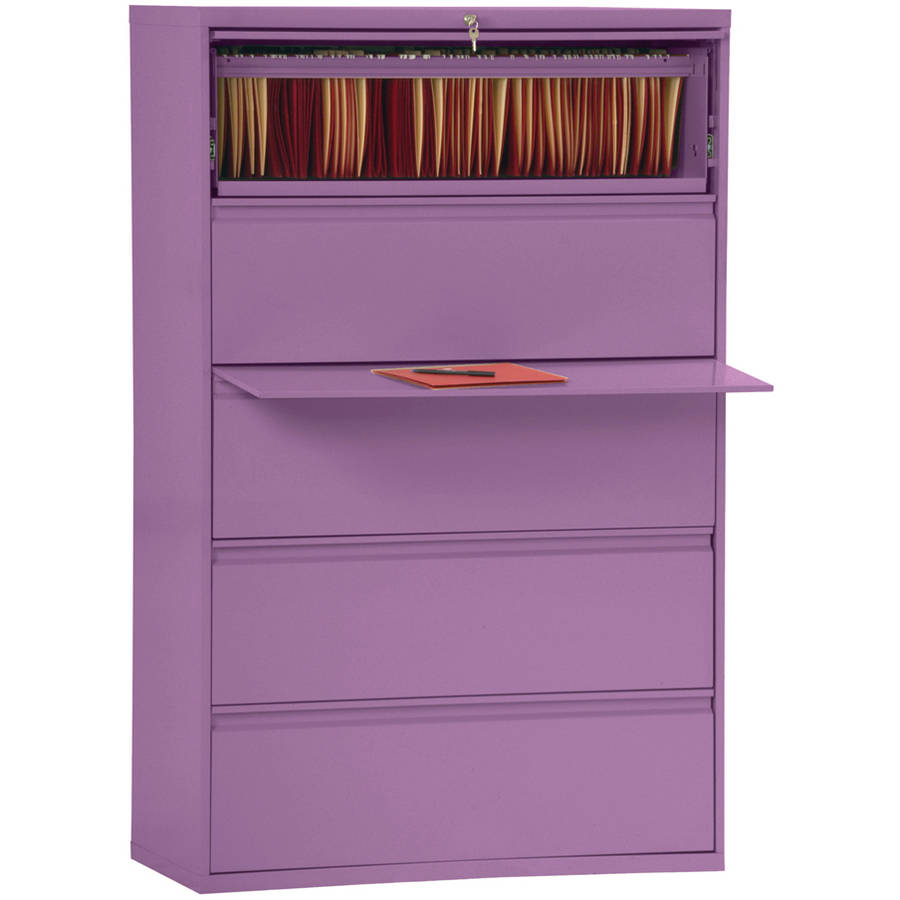 Sandusky Lee 800 Series 42 5 Drawer Full Pull Lateral File Grape