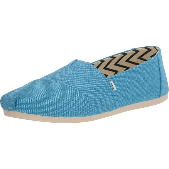 TOMS Women's Alpargata Loafer Flat, Island Blue, 8