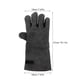 thumbnail image 2 of 1 par de guantes de cuero para asar a la parrilla, resistentes al calor, resistentes al calor, para cocinar, profesionales., 2 of 5