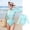 czb# Sky Blue104, variant on CUZIBR Girls Tankini Swimsuits Cross Adjustable Spaghetti Strap Tie Dye Print V-Neck Ruched Tank Tops And High Waist Bottoms Swimwear Summer Beach Sport Stylish Bathing Suits,Multicolour,5-6 Years