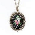 thumbnail image 1 of DIY Embroidery Flower Women Chain Necklace Sewing Handmade Jewelry Creative Gift, 1 of 12