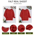 thumbnail image 6 of Zeagoo Womens Sweaters Cute Long Sleeve Off The Shoulder Pullover Tops Hollow Out Crochet Dressy Casual Outfits, 6 of 6