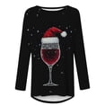 thumbnail image 3 of Patlollav Tunic Tops for Women Long Sleeve Floral Casual Shirts Christmas Tree Print Pullover Blouse, 3 of 6