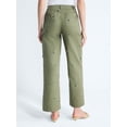 thumbnail image 3 of Free Assembly Women's and Women’s Plus Embellished Cotton Carpenter Pants, 30" Inseam, Sizes 0-28W, 3 of 5