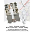 thumbnail image 6 of Bestyle Hexagonal Tree of Life Necklace for Women, April Crystal Birthstone Pendant Healing Jewelry Gifts for Her Mom Wife Daughter, 6 of 8