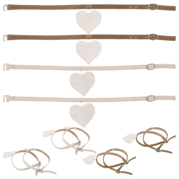 Minkissy 6 Pairs Detachable Shoe Strap Bands with Quick-Adjust Feature for Women's Footwear Comfort and Style